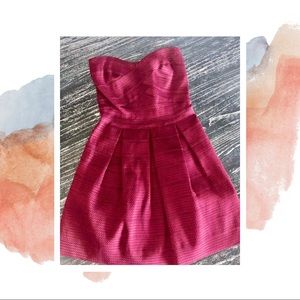Express Maroon Strapless Dress | NWT | Size S